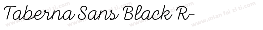 Taberna Sans Black R字体转换